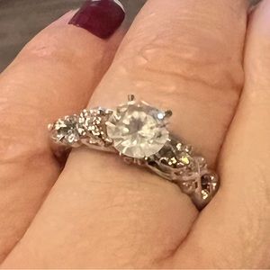 Rose gold two tone ring